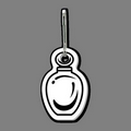 Zipper Clip W/ Oval Perfume Bottle Tag